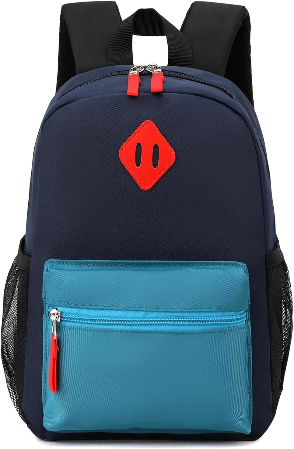 Elementary Backpack for Boys and Girls 5-9 Years Kindergarten Primary Kids Bookbag with Chest Buckle (Dark Blue, Large-17 H)