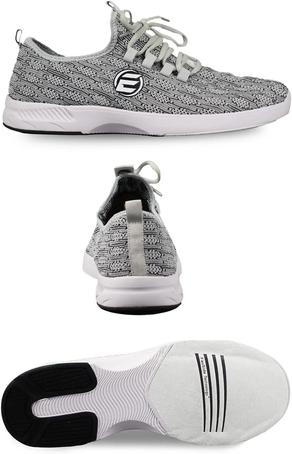 ELITE Women's Kona Slip-On Bowling Shoes - Lightweight Athletic, Breathable Knit, Universal Soles