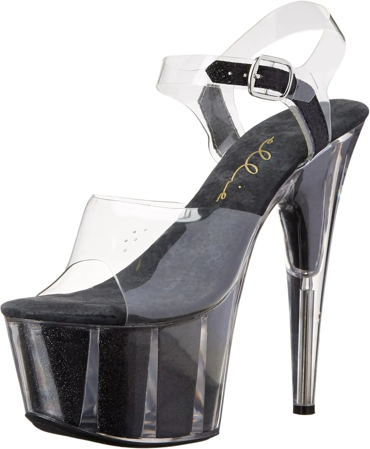 Ellie Shoes Women's 709-Glitter Platform Sandal