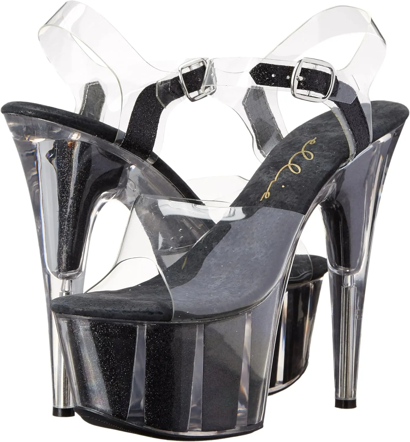 Ellie Shoes Women's 709-Glitter Platform Sandal
