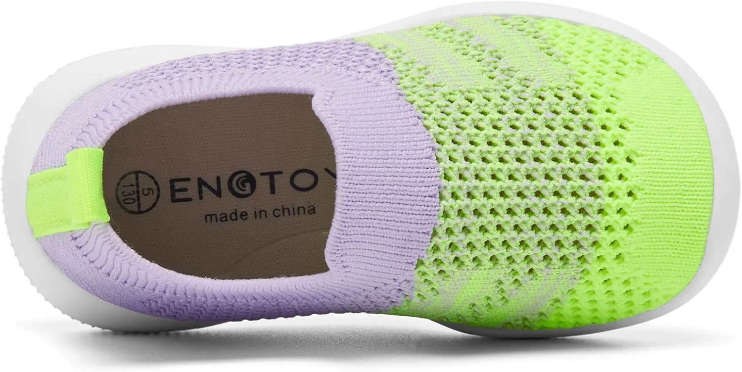 Engtoy Baby Shoes Boys Girls Walking Shoes Infant Lightweight Breathable Mesh Shoes Baby Sock Shoes Non-Slip Shoes with Soft Rubber Sole Sneaker