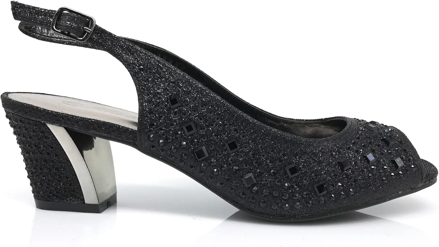 Enzo Romeo Lime01 Womens Open Toe Low Heel Wedding Rhinestone Wedge Sandal Shoes