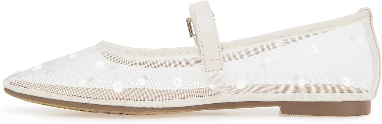 Esprit Women's Nicola Mj Pearl Mary Jane Flat