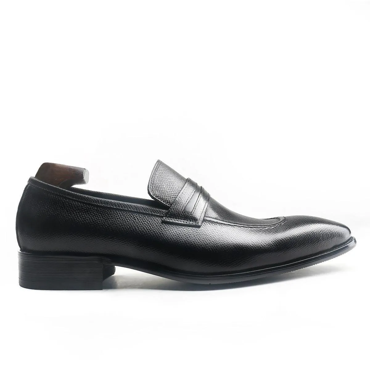 Exquisite Grain Texture Full Strap Loafers