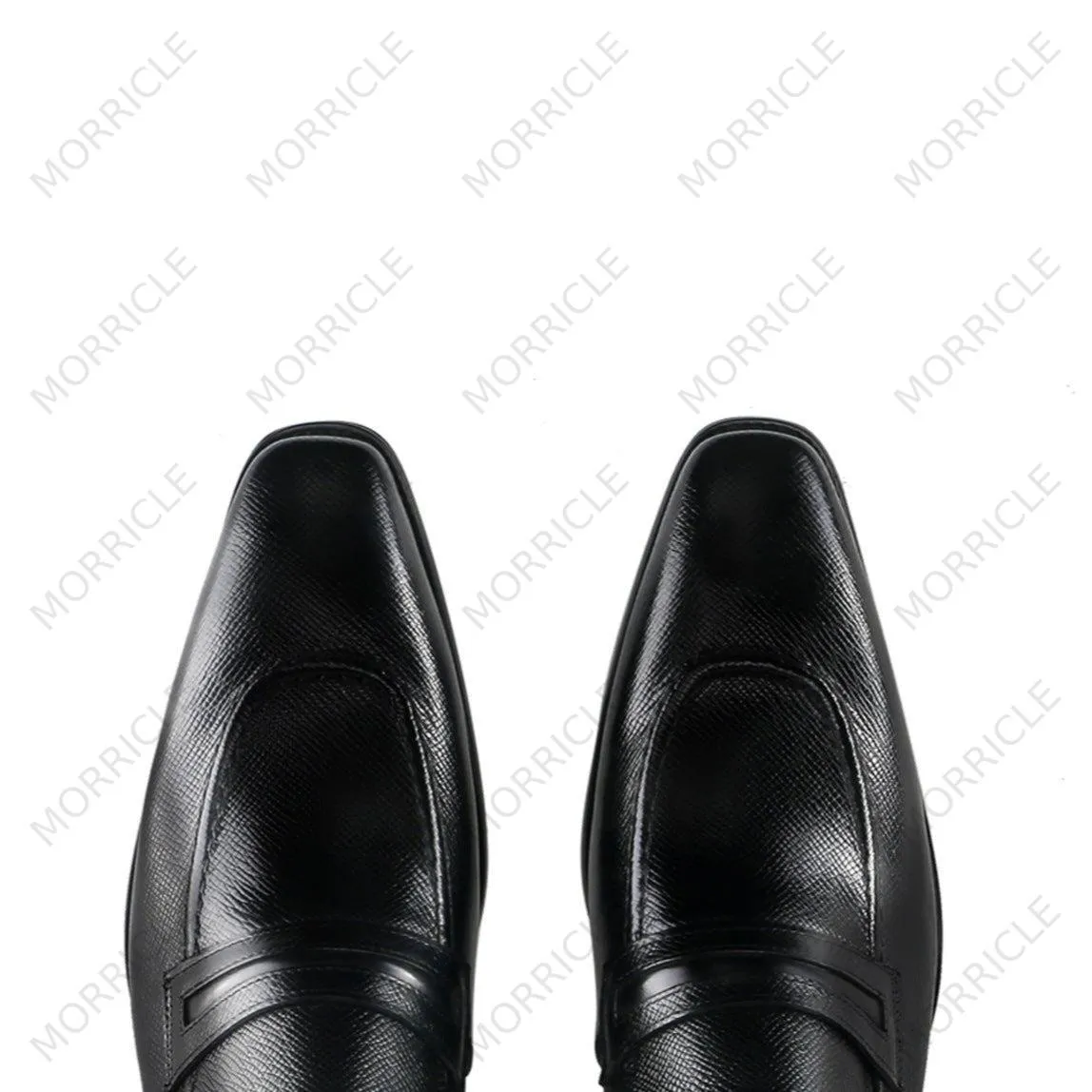 Exquisite Grain Texture Full Strap Loafers