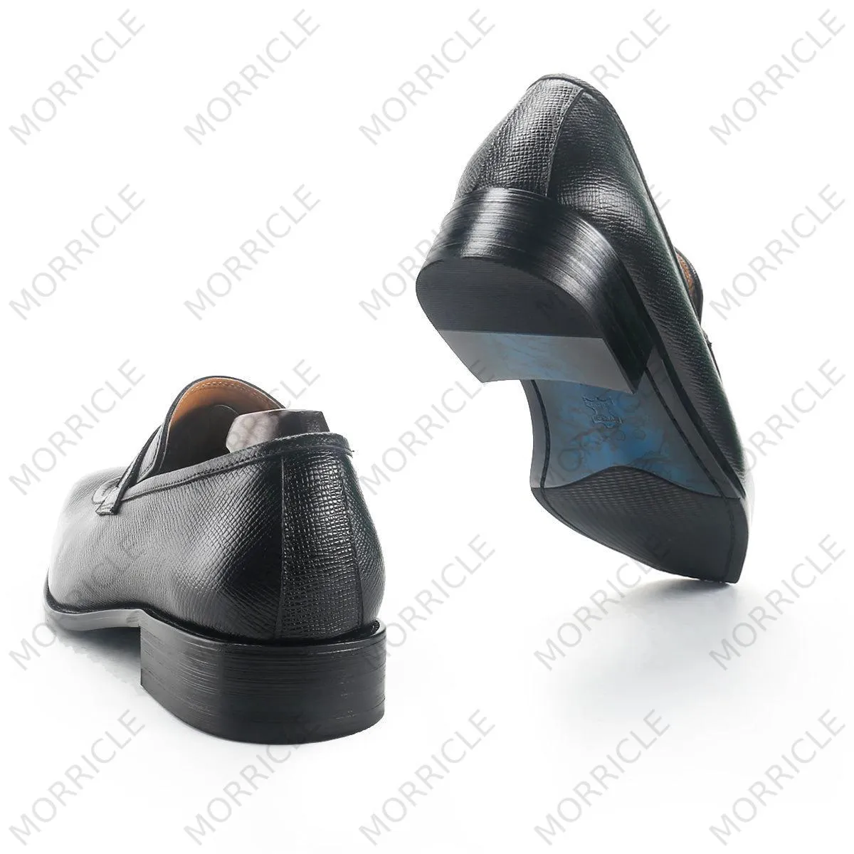 Exquisite Grain Texture Full Strap Loafers