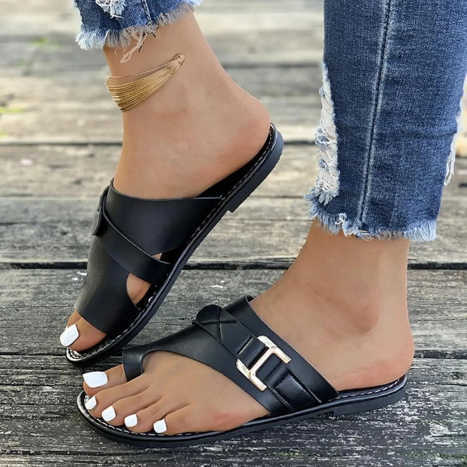 Fashion Slides Slippers for Summer Summer Home Household Indoor Slip Thick Soled PVC Women Slippers