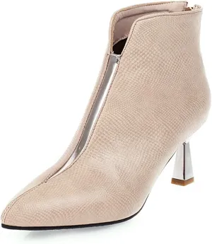 Fashion V Shape Ankle Boots Kitten Heels Pointed Toe Booties