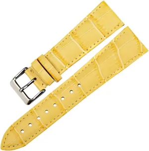 Fashion Watchbands Genuine Leather Watch Strap 12mm-22mm for Women Watch Band for Watch Bracelet(White-Dinosaur Doodle4,19mm)