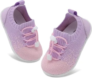 FEETCITY Baby Shoes Boys Girls First Walking Shoes Infant Sneakers Crib Shoes Breathable Lightweight Slip On Shoes