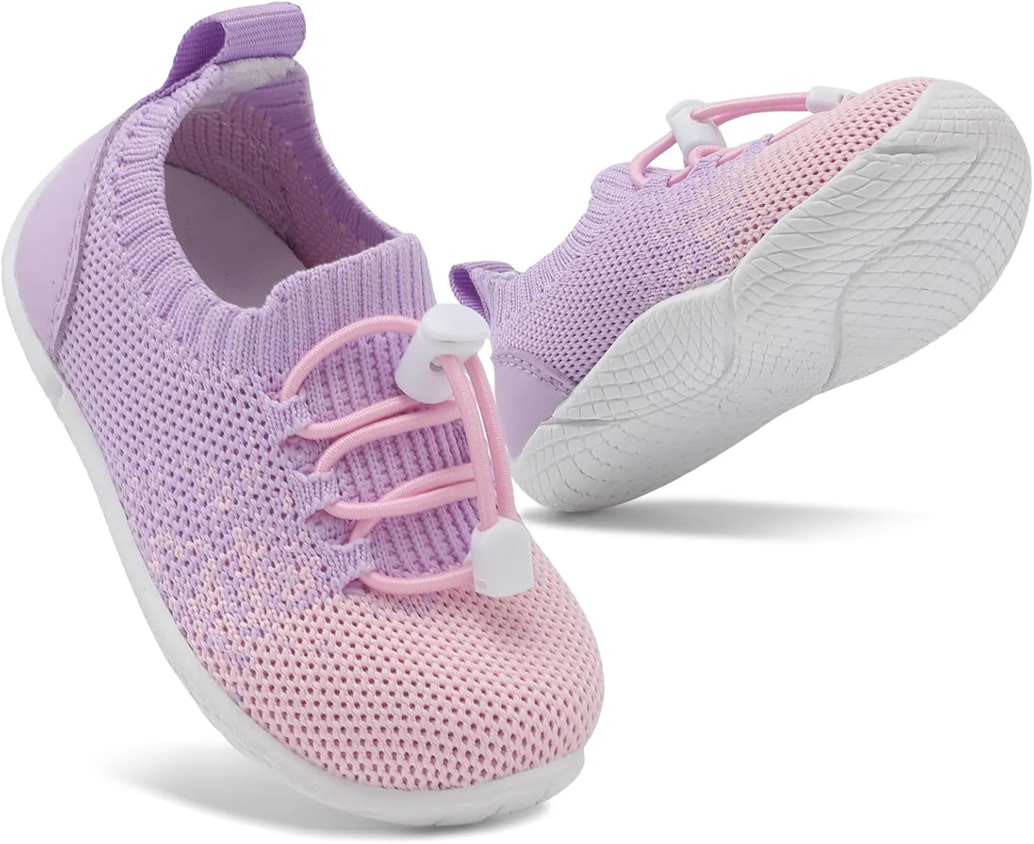 FEETCITY Baby Shoes Boys Girls First Walking Shoes Infant Sneakers Crib Shoes Breathable Lightweight Slip On Shoes