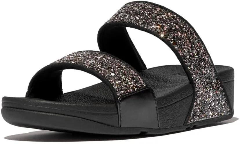 FitFlop Women's Lulu Multi-Tonal Glitter Slides Wedge Sandal