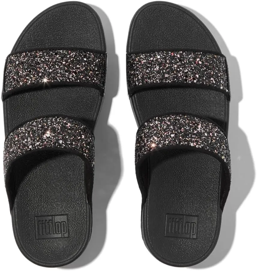 FitFlop Women's Lulu Multi-Tonal Glitter Slides Wedge Sandal