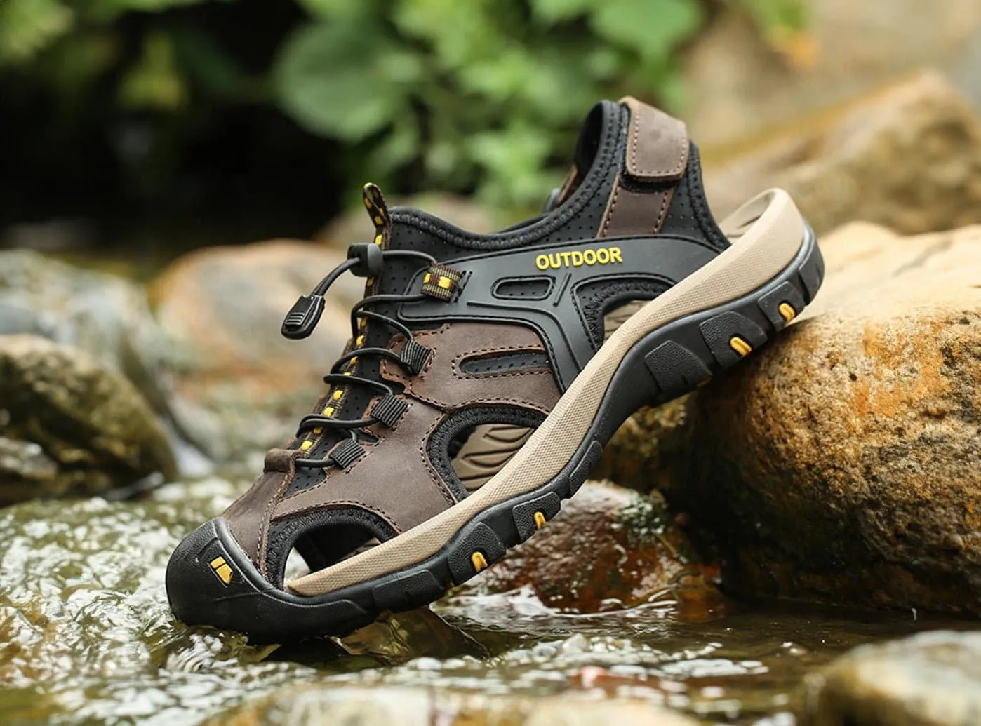 FitVille Herren TrekToe Sandalen V2