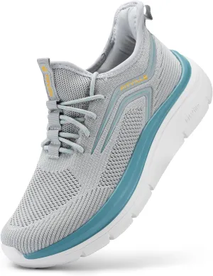FitVille Men's Wide Walking Shoes Athletic Sneakers Lightweight Workout Slip-on Shoes for Flat Feet - Cloud Strider V1