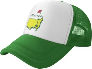 Flat Brim Baseball Mesh Funny Golf Cap Adjustable Fashion Hip Hop Unisex Green Dad Masters hat