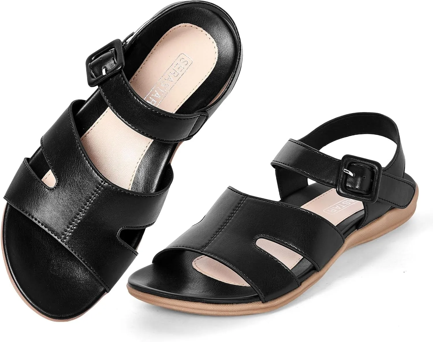 Flat Sandals for Women Dressy - Comfortable Walking Summer Womens Sandal