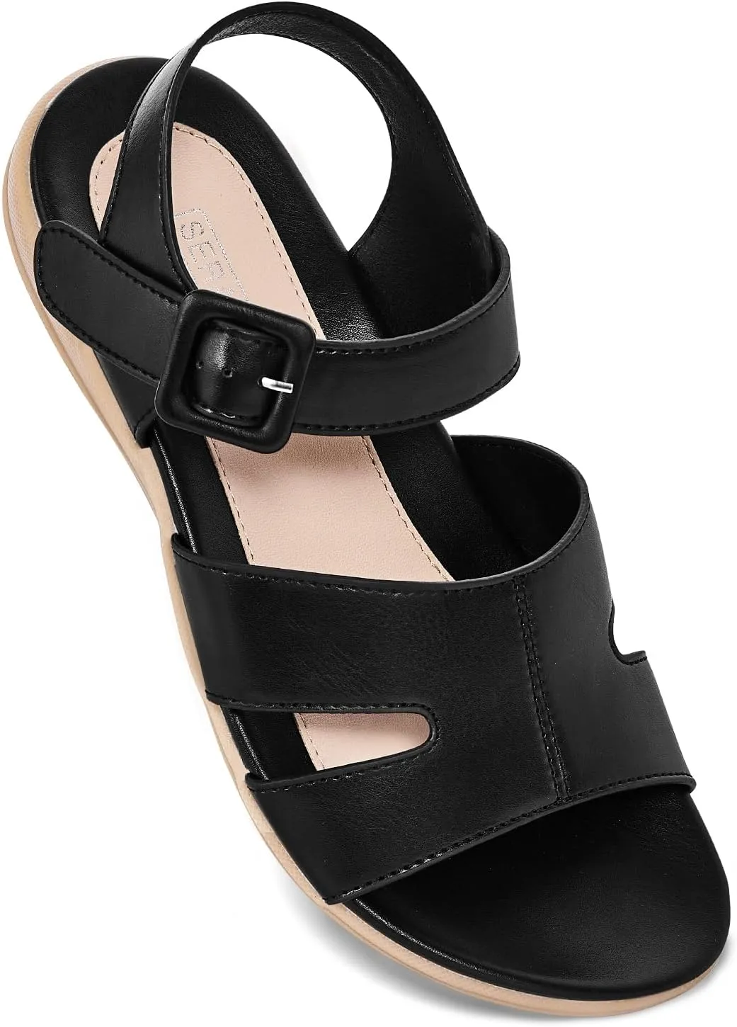 Flat Sandals for Women Dressy - Comfortable Walking Summer Womens Sandal
