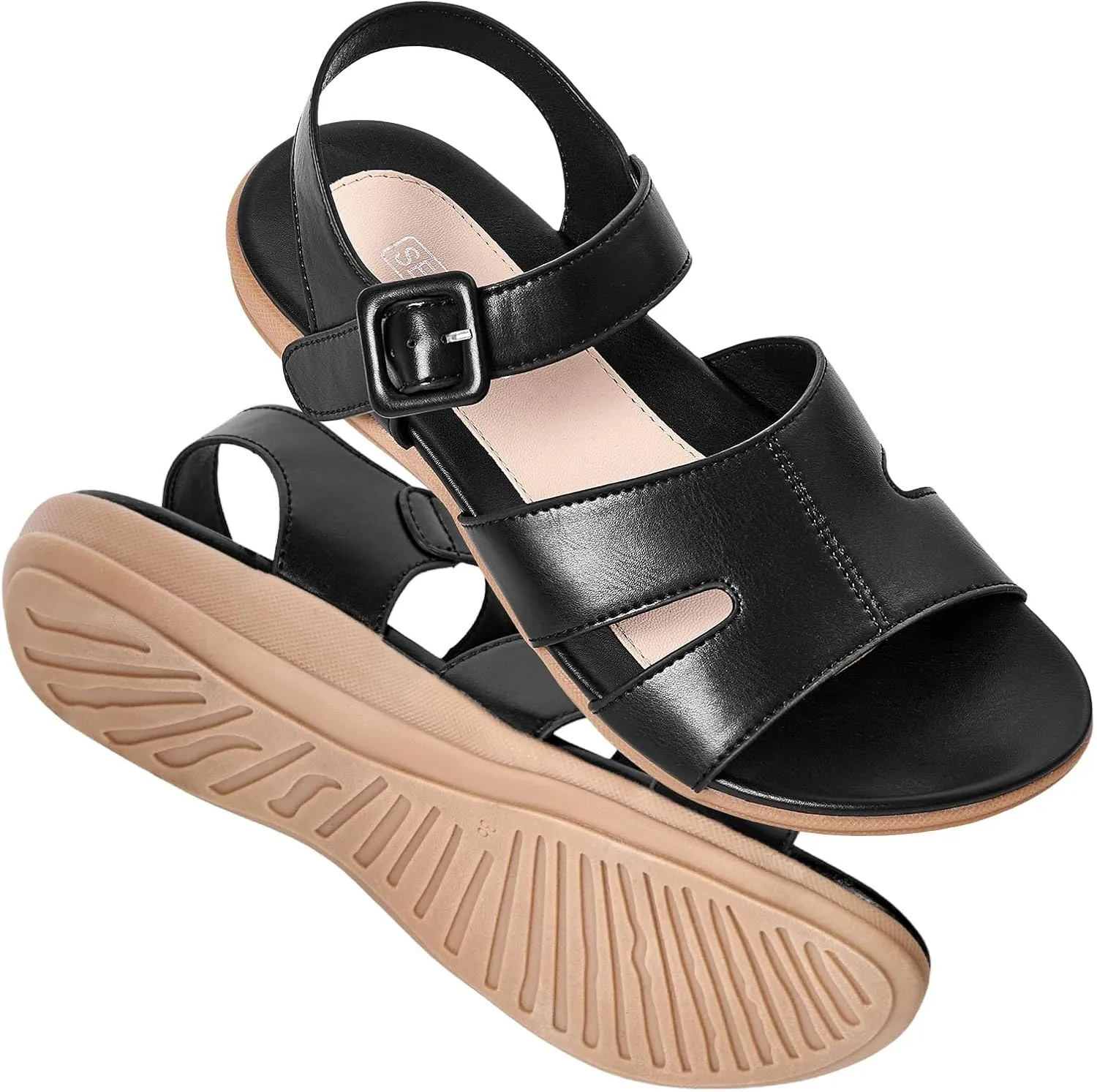 Flat Sandals for Women Dressy - Comfortable Walking Summer Womens Sandal