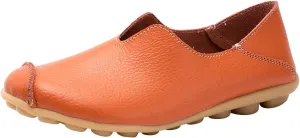 Flat Shoes for Women Comfortable Slip On Loafers Dressy Summer Closed Toe Flat Loafer Lightweight Comfort Walking Boat Shoe Fashion Casual Walking Nurse Shoes Non-Slip Loafer