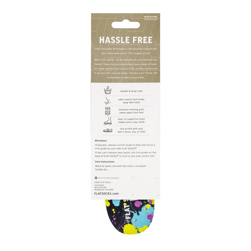 FLAT SOCKS Kids | Paint Splatter