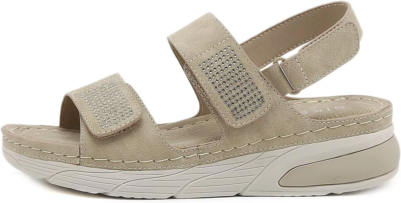 Flat Sports Sandals Women Summer Lightweight Beach Shoes Comfortable and Casual Trekking Sandals Women Open Toe Non-slip Breathable