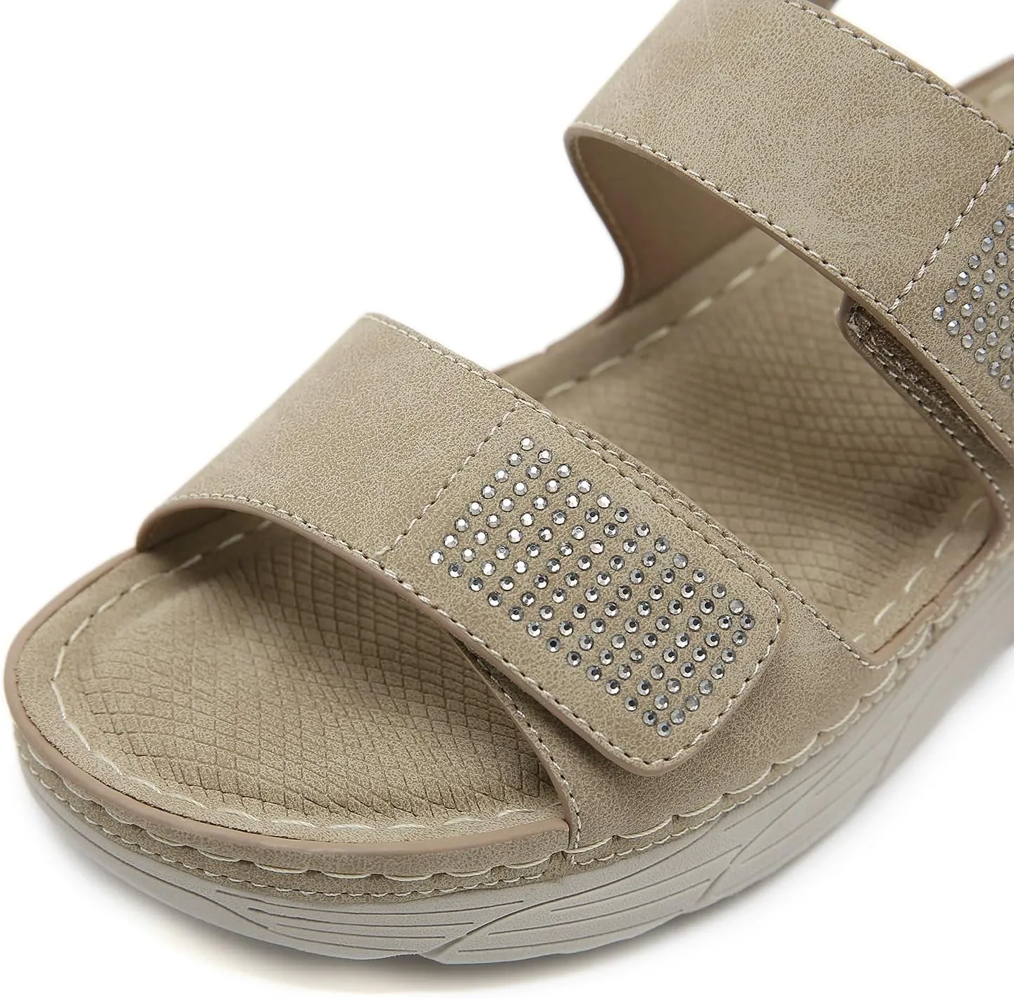 Flat Sports Sandals Women Summer Lightweight Beach Shoes Comfortable and Casual Trekking Sandals Women Open Toe Non-slip Breathable