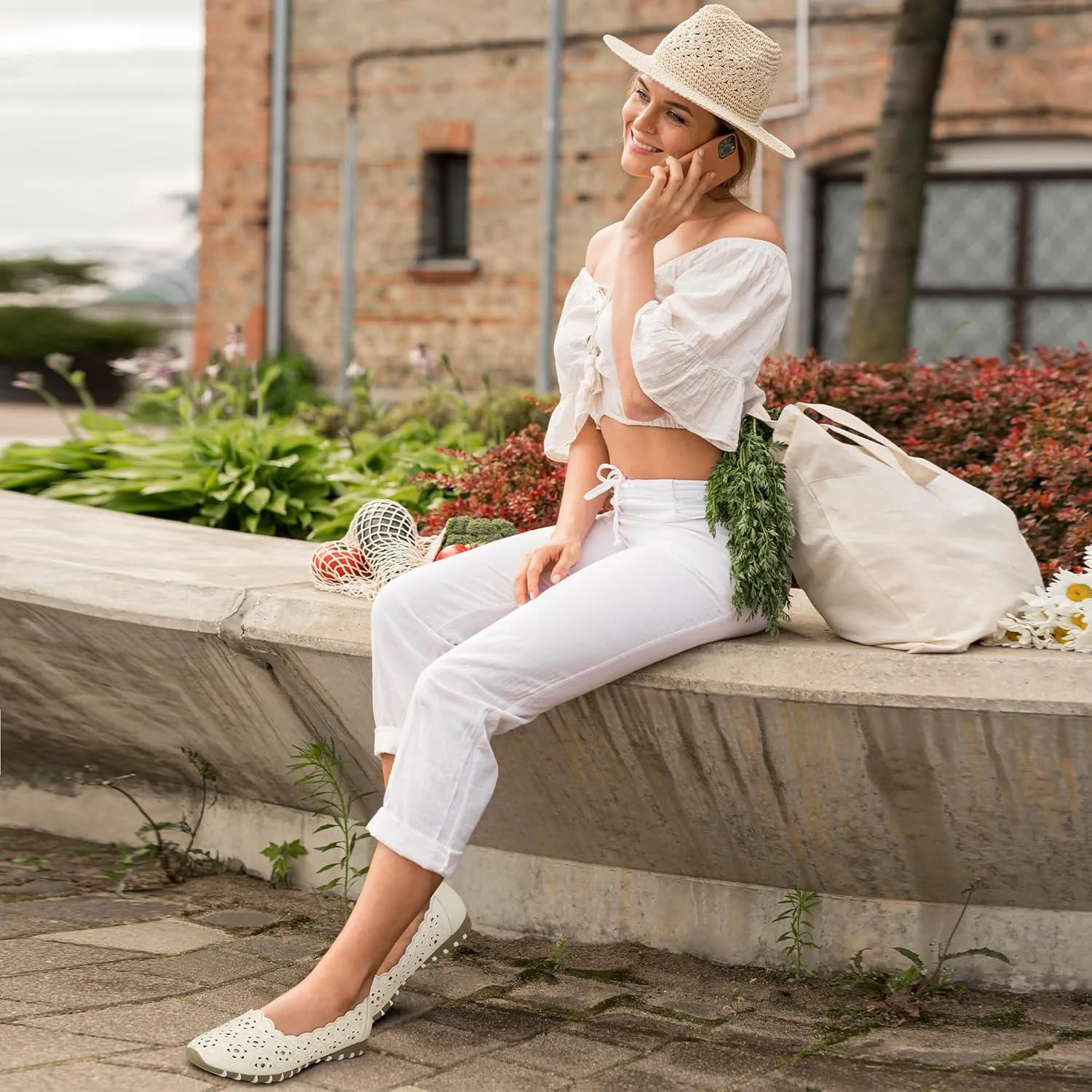Flats for Women Ballet Shoes: Comfortable Closed Toe Dressy Shoes for Womens Slip on Ballet Flats