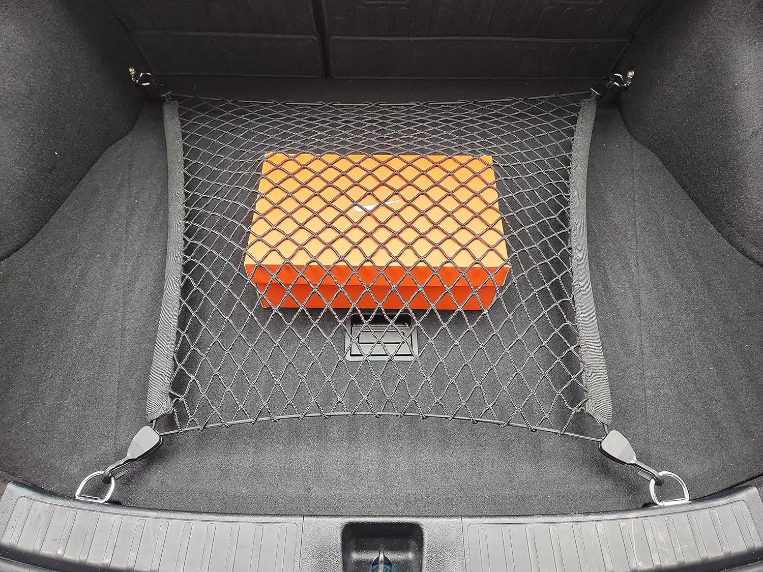 Floor Style Automotive Elastic Trunk Mesh Cargo Net for Toyota Prius 2016-2022 - Premium Trunk Organizer and Storage - Luggage Net for Sedan - Best Car Organizer for Toyota Prius (XW50)