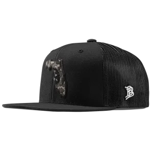Florida Camo Flat Trucker