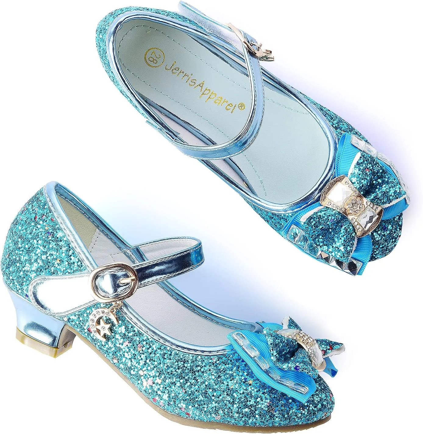 Flower Girls Princess Costume Party Dress Glitter Shoes Mary Janes