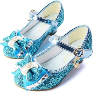 Flower Girls Princess Costume Party Dress Glitter Shoes Mary Janes