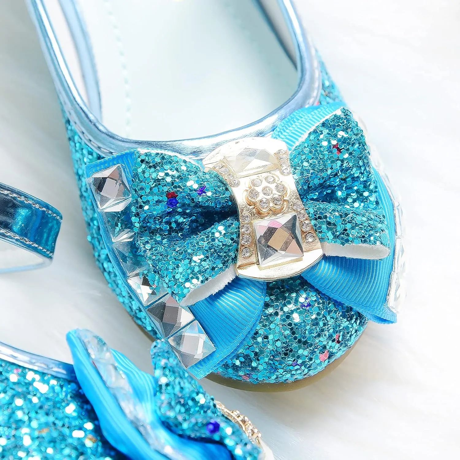 Flower Girls Princess Costume Party Dress Glitter Shoes Mary Janes