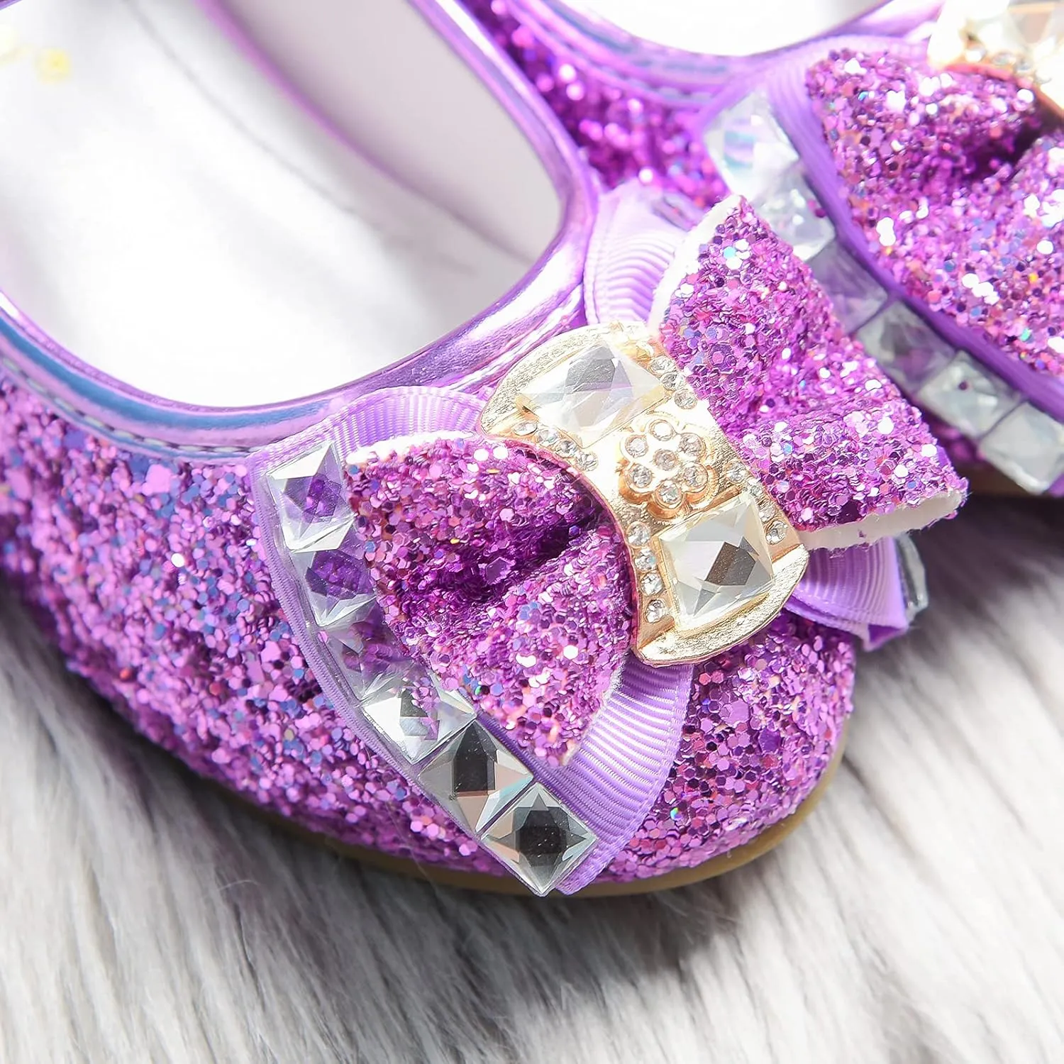 Flower Girls Princess Costume Party Dress Glitter Shoes Mary Janes