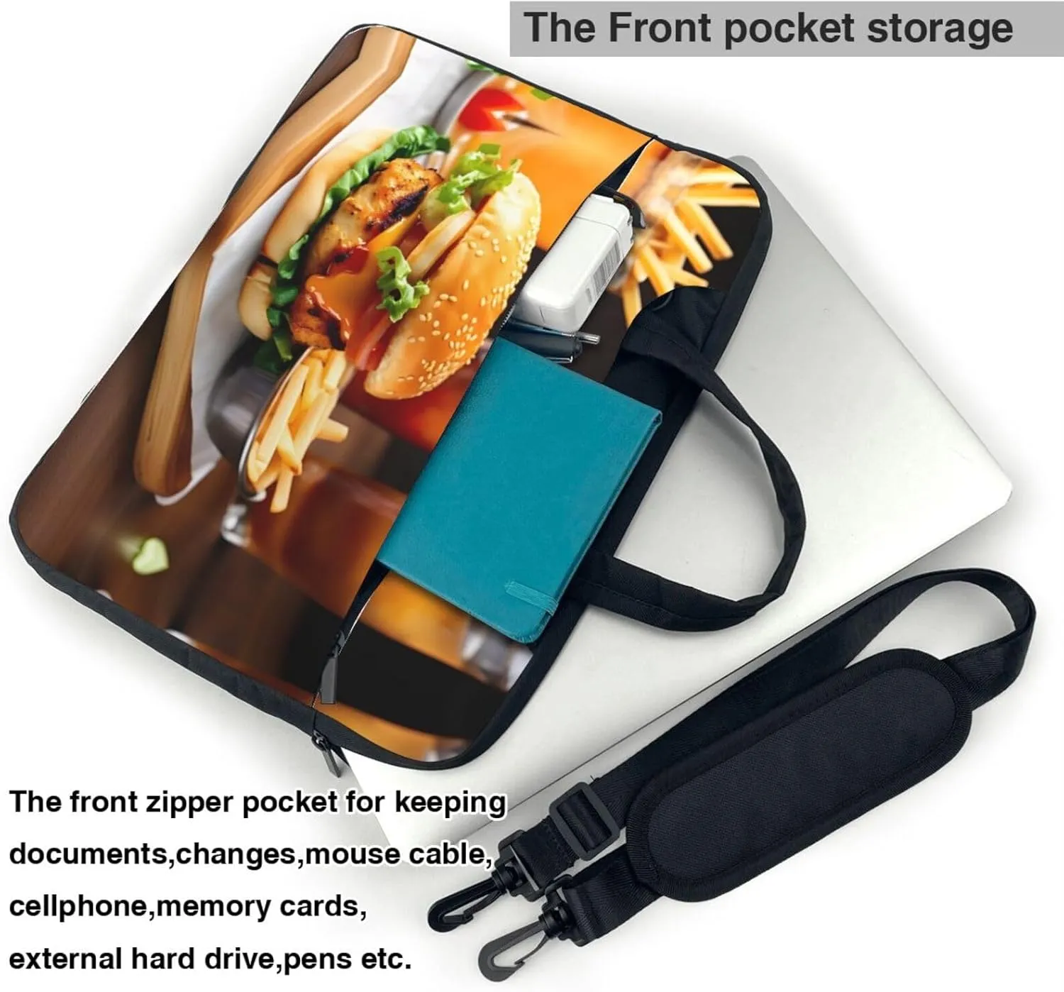 Flowers Colorful Butterfly 1 Stylish And Lightweight Laptop Messenger Bag,Handbag,Briefcase,Perfect For Business Travel