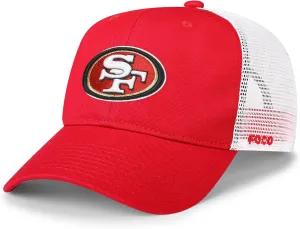 FOCO Men's NFL Team Logo Mesh Trucker Rf Hat Caps