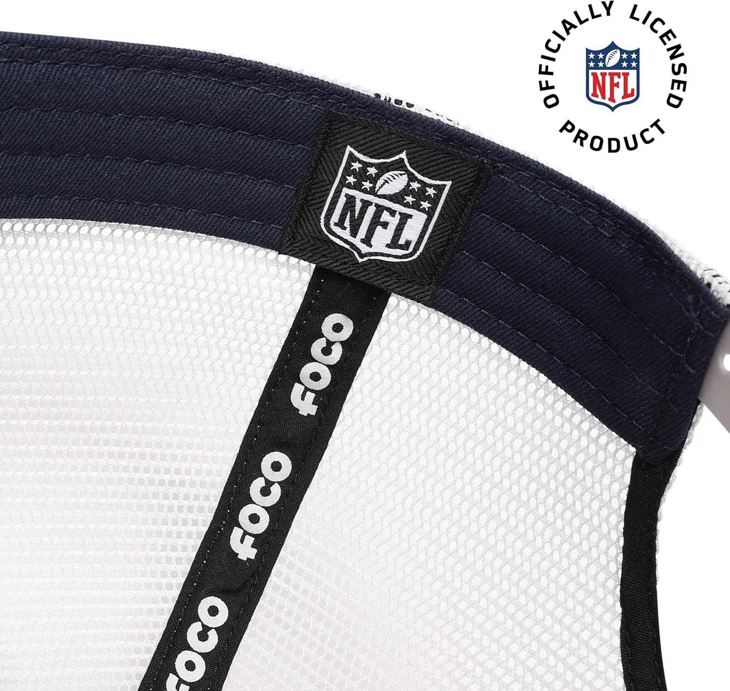 FOCO Men's NFL Team Logo Mesh Trucker Rf Hat Caps