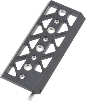 FocusFoto 5" Dovetail Bridge Plate Bottom Tripod Baseplate Lightweight Base Plate Mount for Tilta Standard Camera Cage