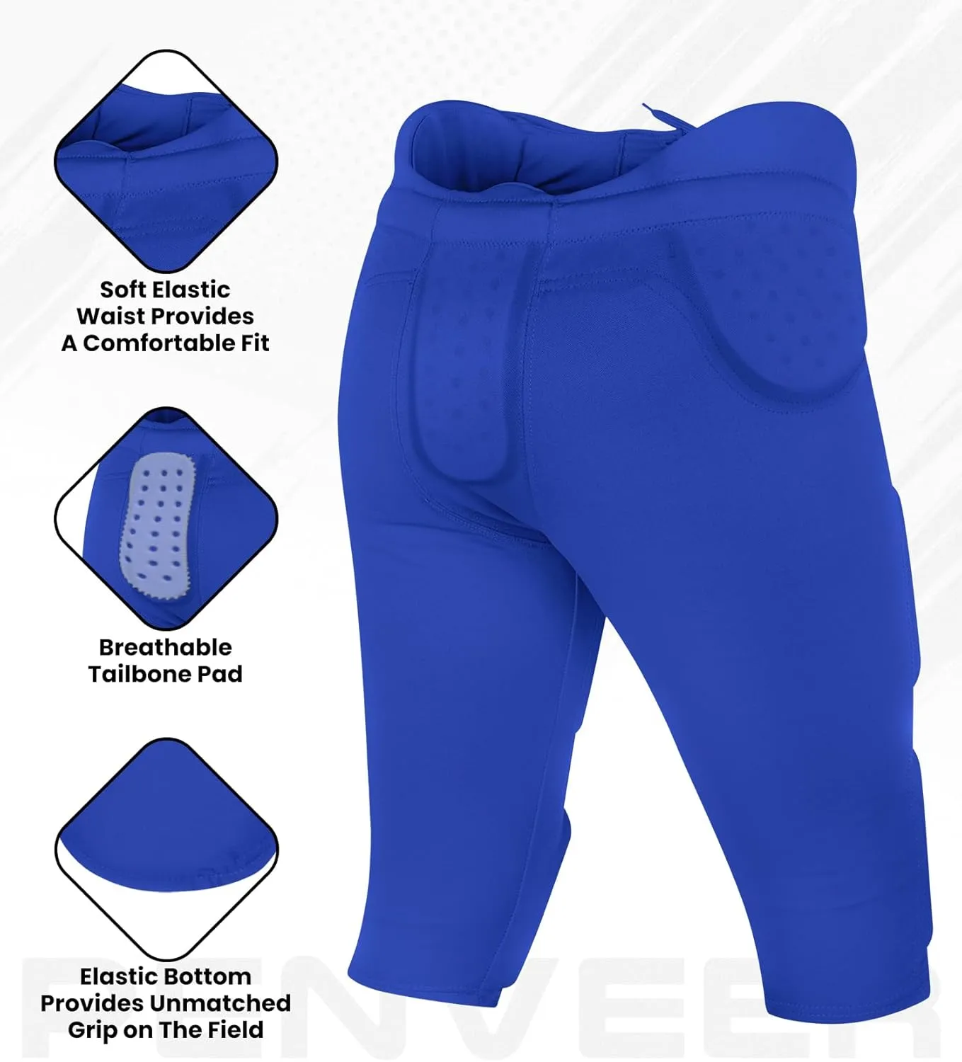 Football Pants Adults - Safety Integrated Comfortable Football Practice Pants for Men