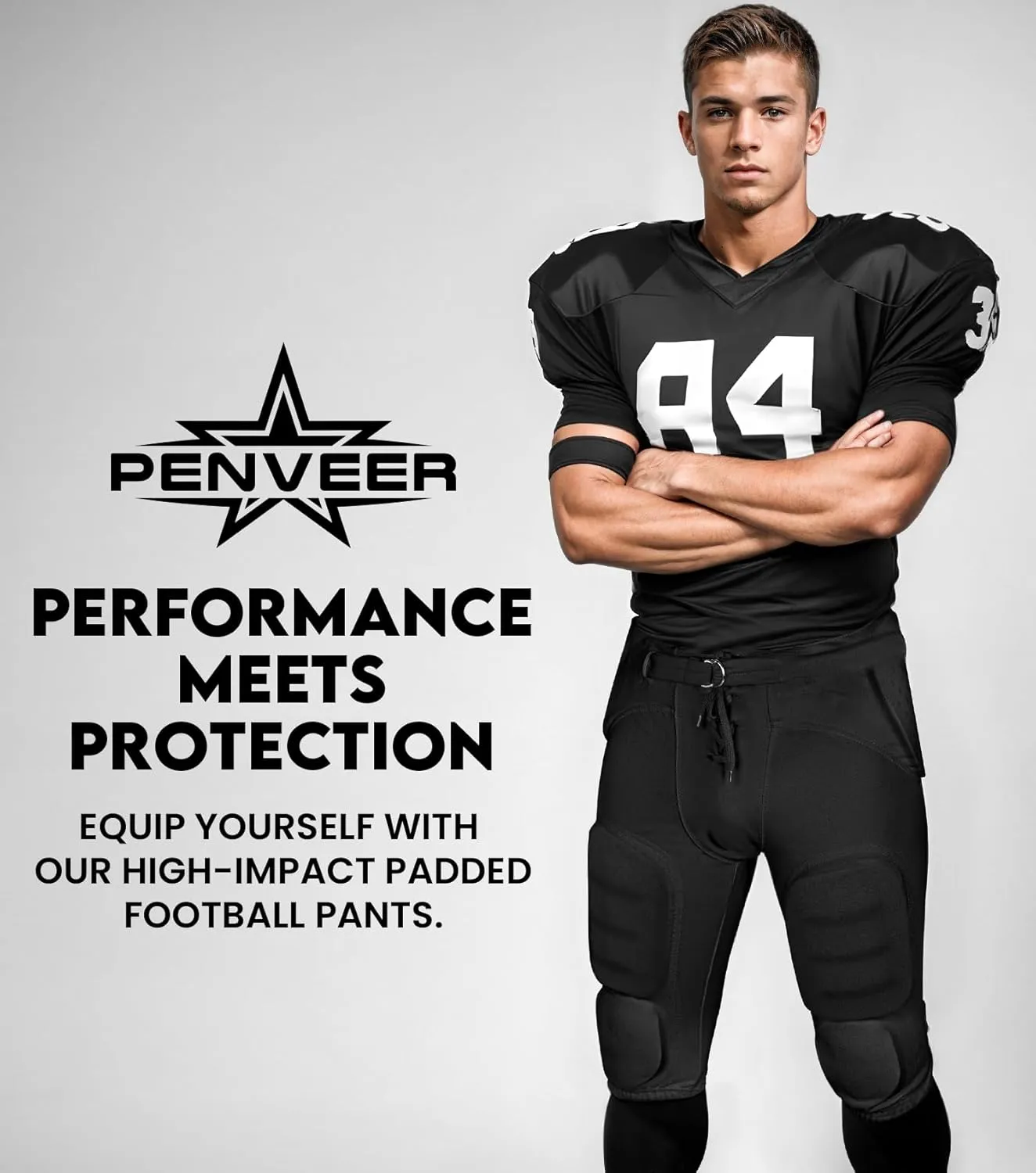 Football Pants Adults - Safety Integrated Comfortable Football Practice Pants for Men