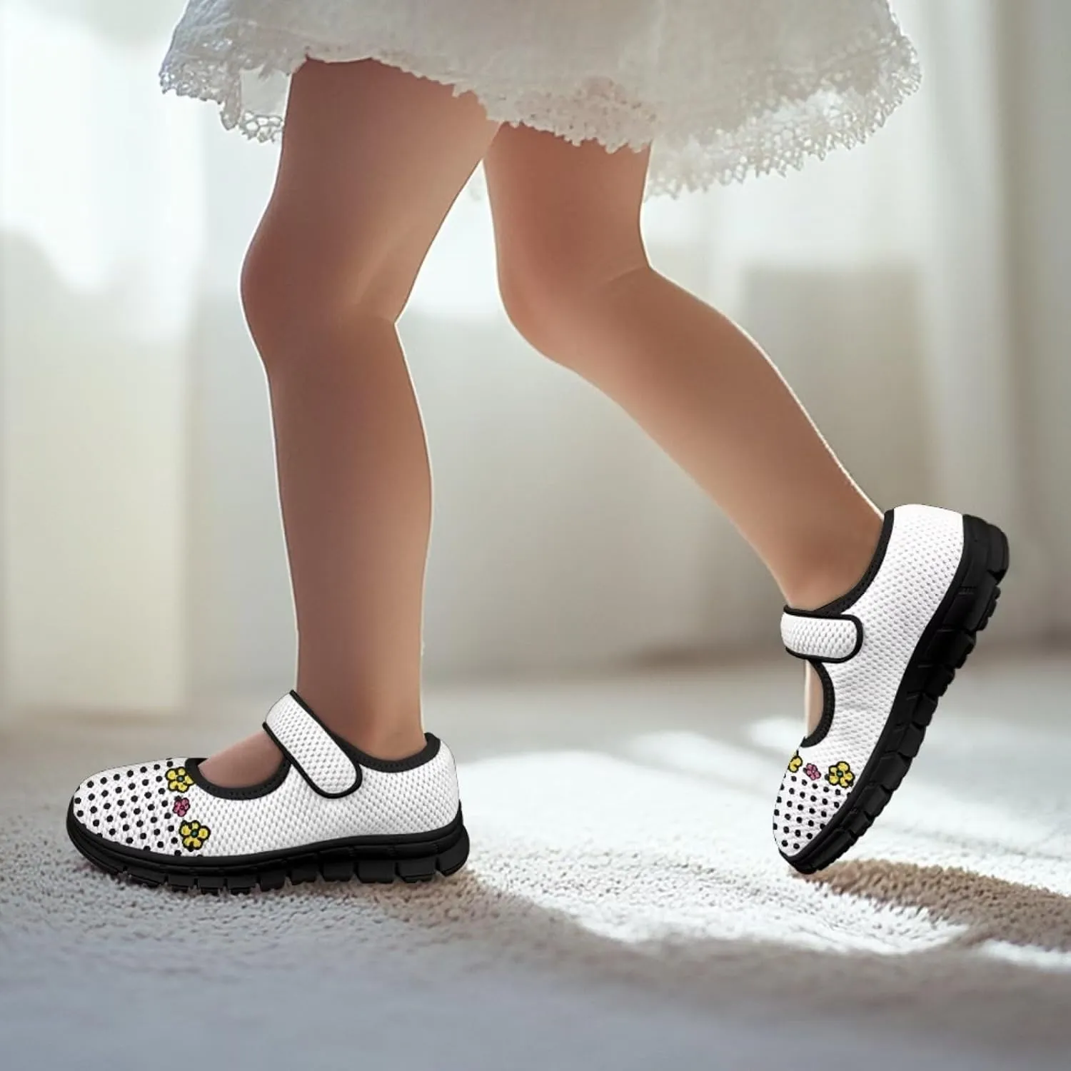 Forchrinse Bling Bling Print Girls Mary Jane Flat,Toddle Sliver Shining Print Dress Shoes Ballet Flat for Flower Girls Costume Party Dress Shoes,Causal Back to School Shoes,Size 11-2.5