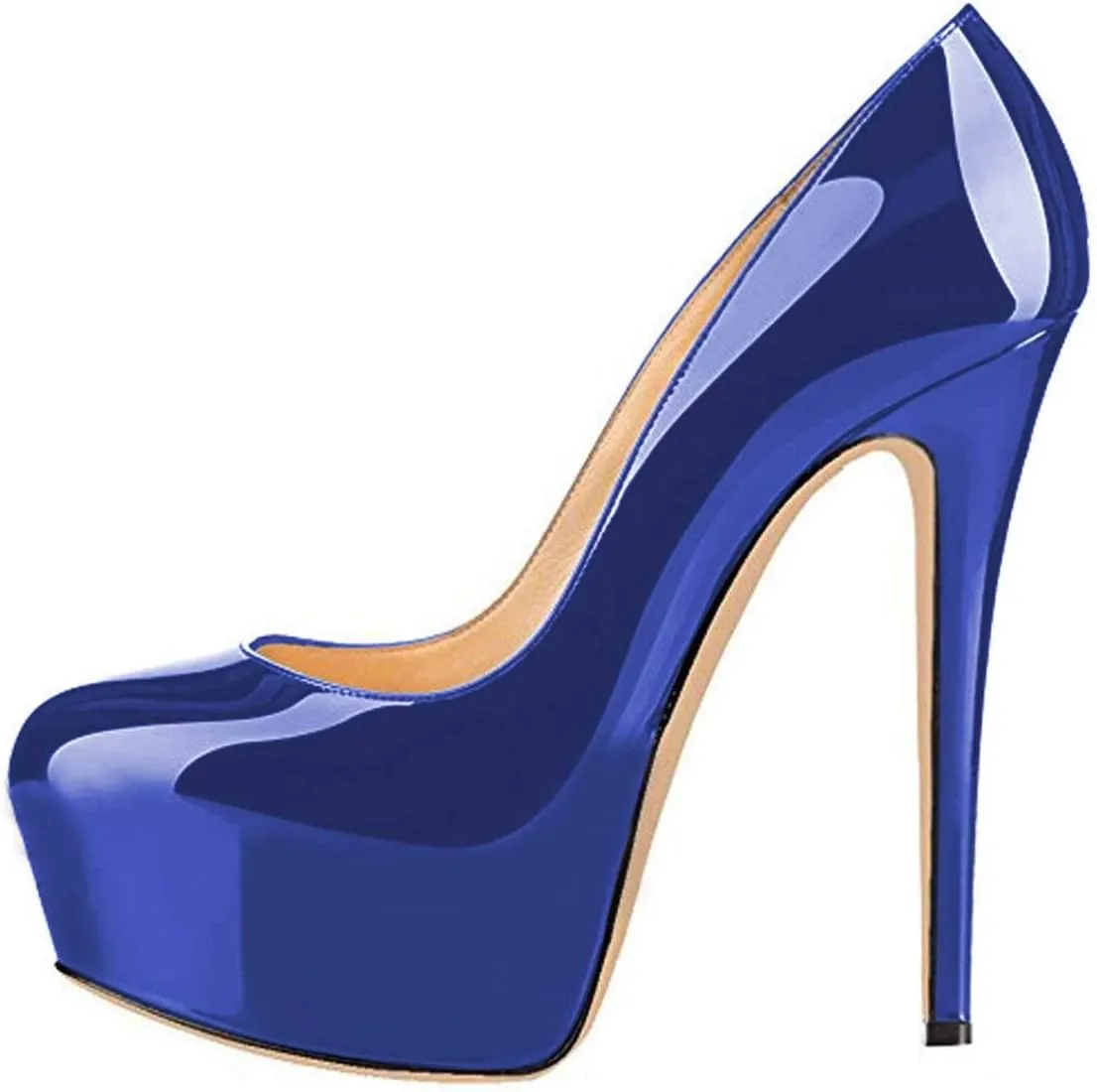 FSJ Women Extreme High Stiletto Heels Platform Pumps Slip On Pointed Toe Sexy Wedding Dress Shoe US Size 4-15 M
