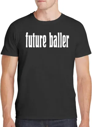 Future Baller - Men's Soft Comfortable Short Sleeve T-Shirt CP05 Black