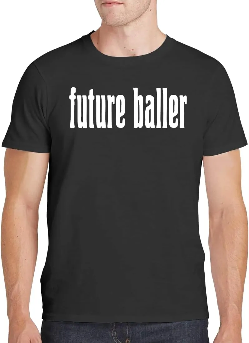 Future Baller - Men's Soft Comfortable Short Sleeve T-Shirt CP05 Black