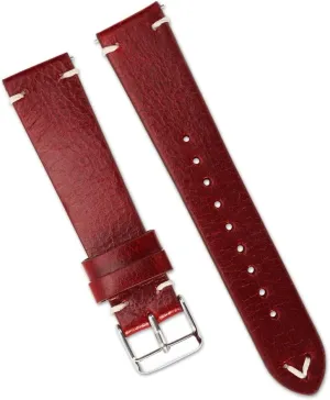 Genuine Retro Leather Watch Strap 18mm 20mm 22mm Watchband Handmade Wristband Quick Release Man Watch Accessories(E,18mm)