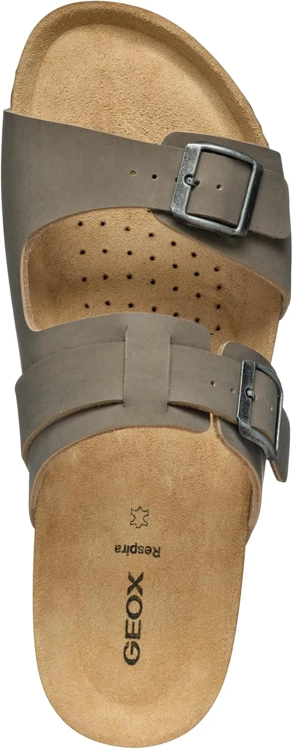 Geox Men's Flat Slide Sandal