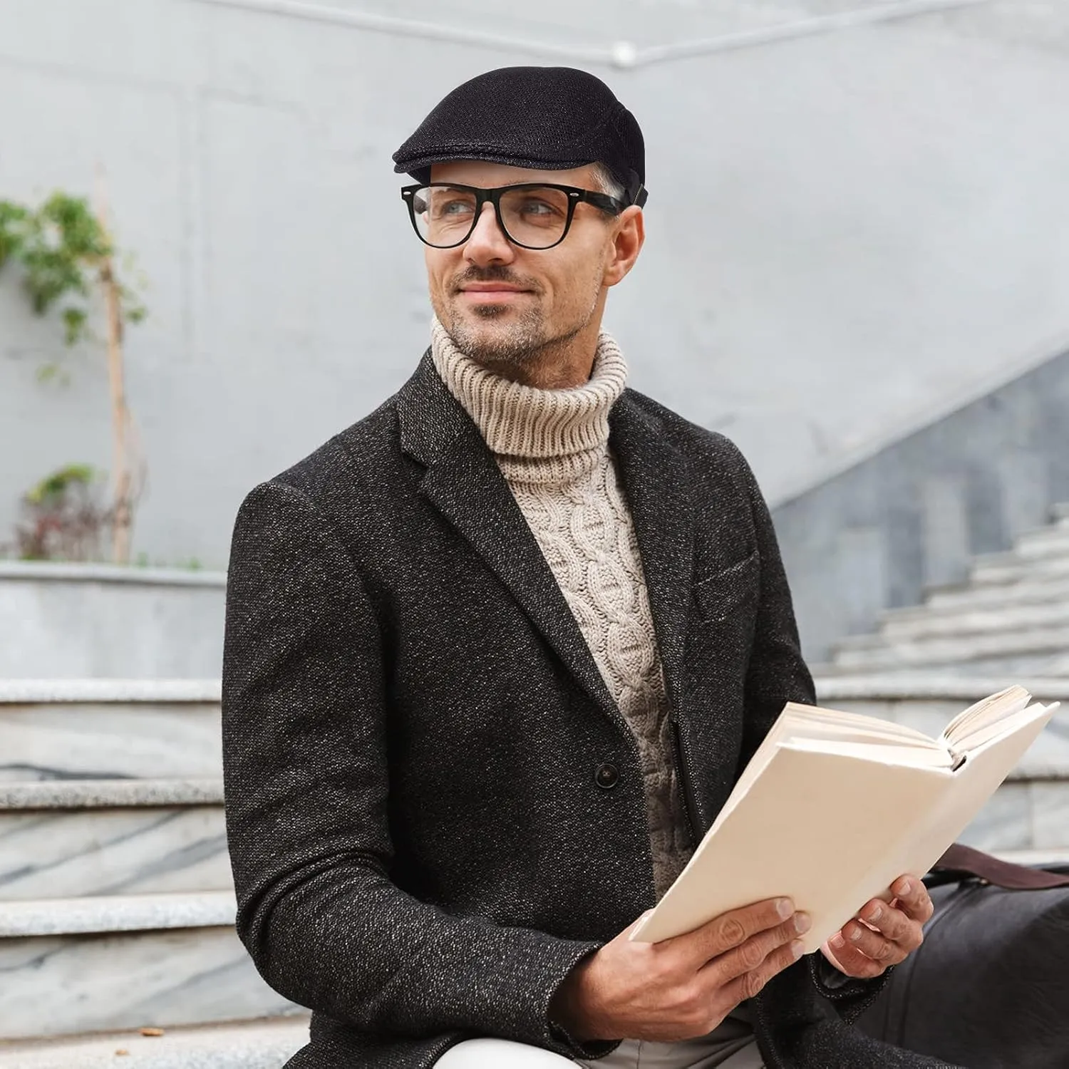 Geyoga 3 Pieces Mesh Newsboy Cap Mesh Breathable Summer Cap Adjustable Newsboy Beret Cap Cabbie Flat Cap