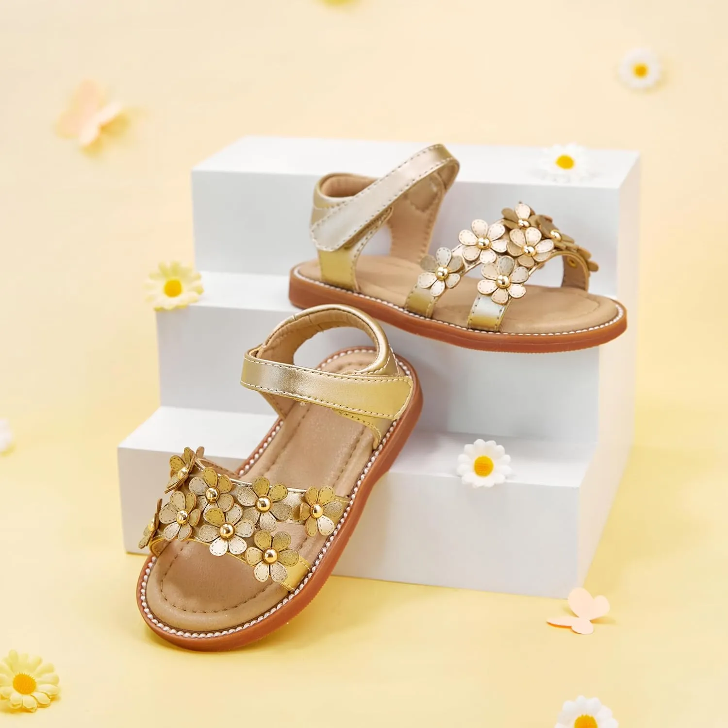 GINFIVE Toddler Girls Sandals Girls Toddler Sandals Little Girls Kids Shoes