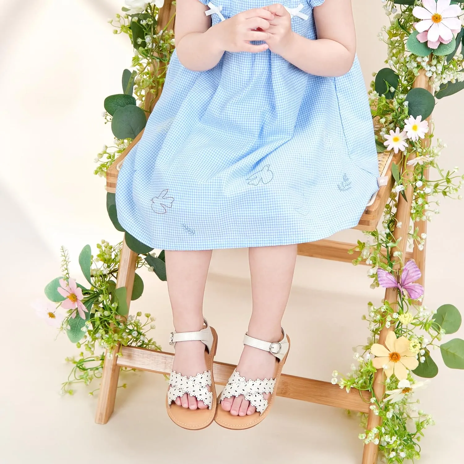 GINFIVE Toddler Girls Sandals Girls Toddler Sandals Little Girls Kids Shoes
