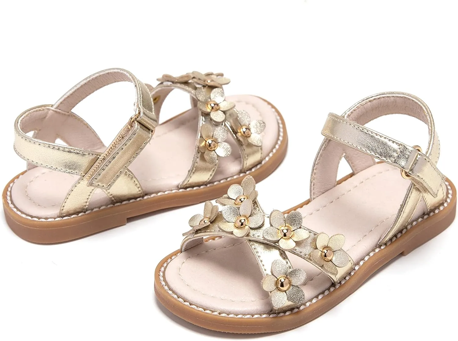GINFIVE Toddler Girls Sandals Little Girls Kids Summer Shoes Toddler Sandals